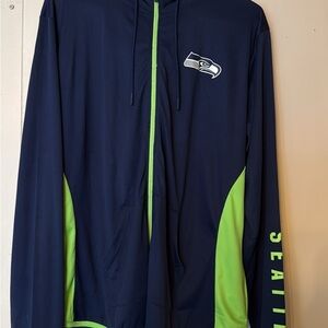 Seattle Seahawks Navy and Green Women's Jacket